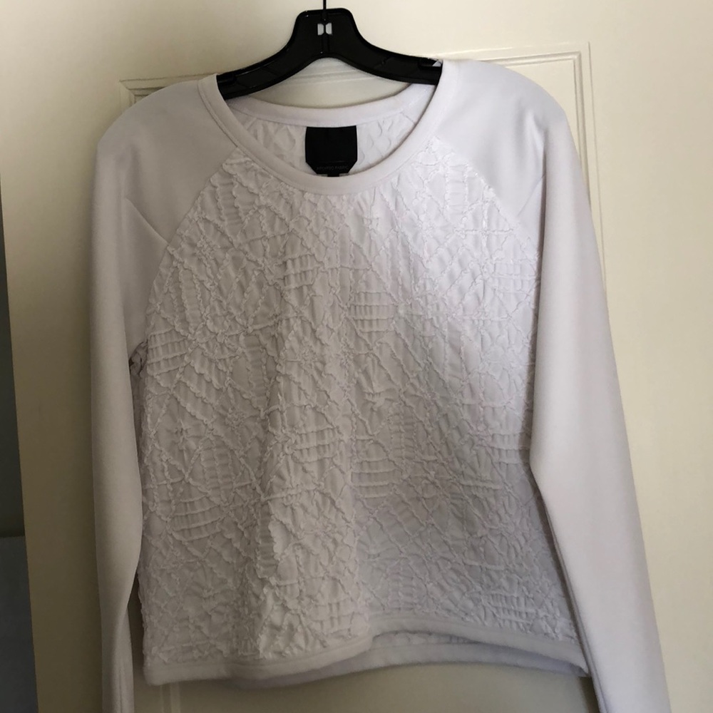 White sweatshirt